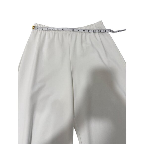 Bryn Walker White Ponte Pants Pull-On Elastic Waist Modal Blend Size M - Picture 6 of 9